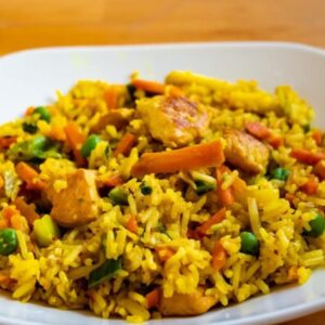 Кубинский плов с курицей