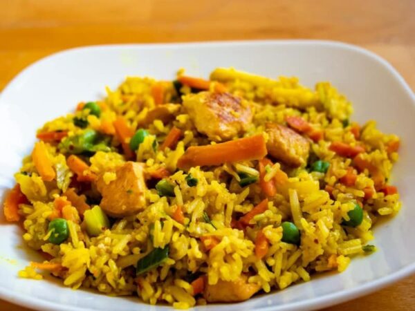 Кубинский плов с курицей
